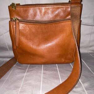 Fossil leather crossbody